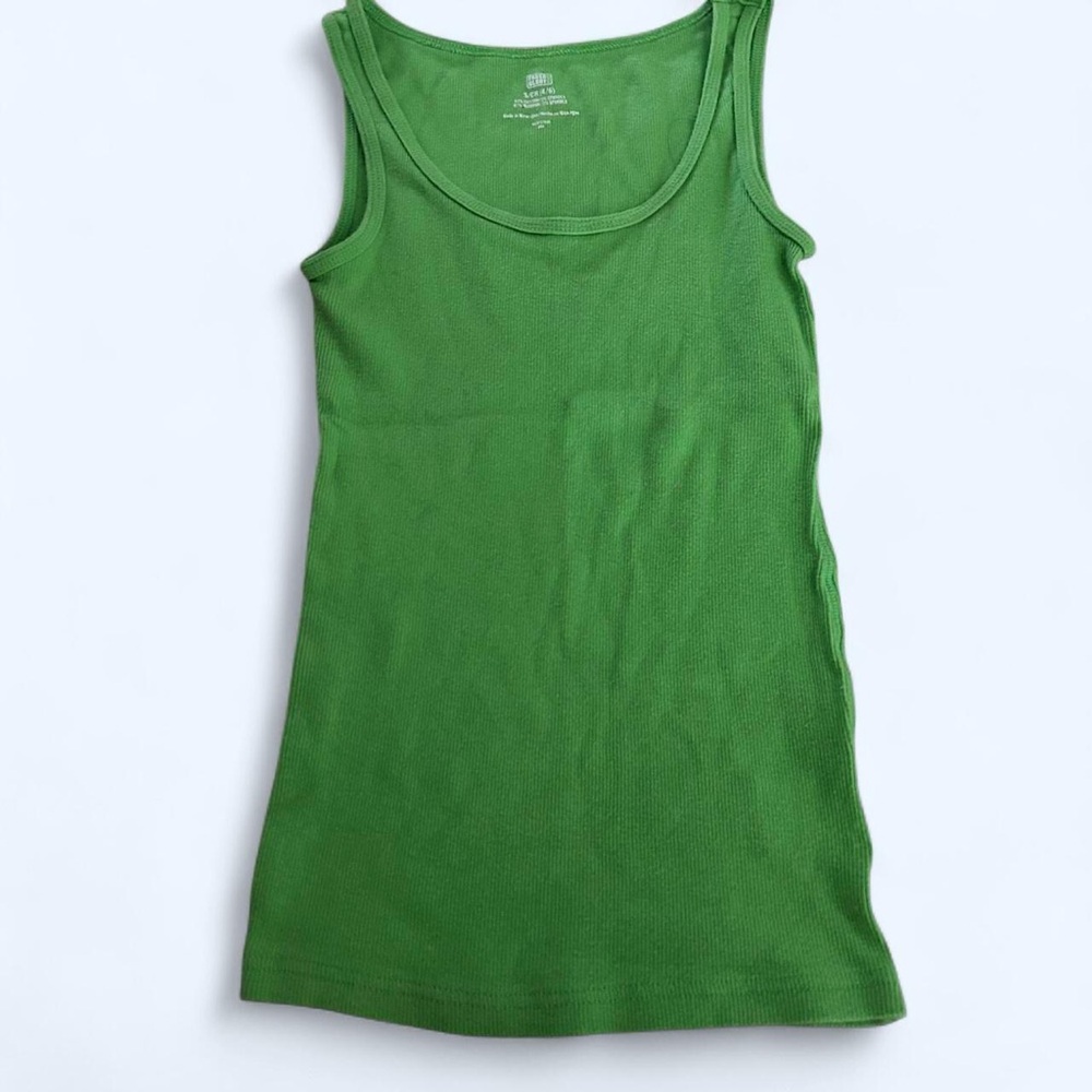 Faded Glory Vibrant Green Sleeveless Top